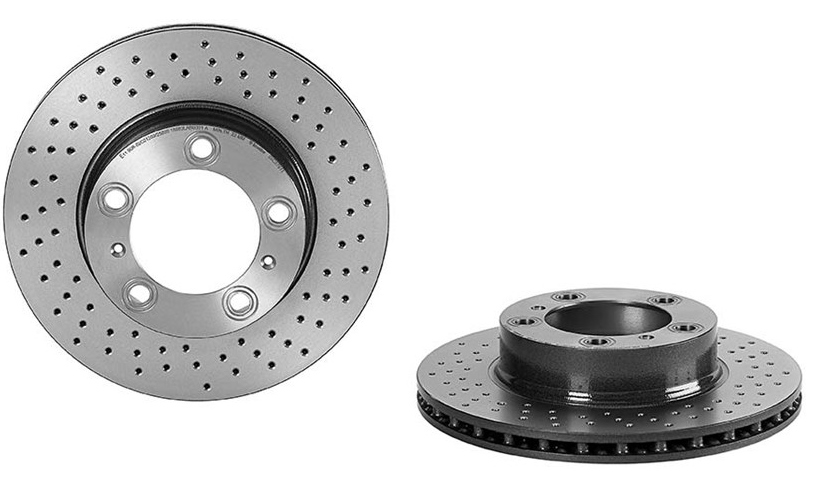 BREMBO Brake disc PRIME LINE - UV Coated perforated/vented 09.C879.11 Brake rotor,Brake discs PORSCHE,BOXSTER (987),CAYMAN (987)