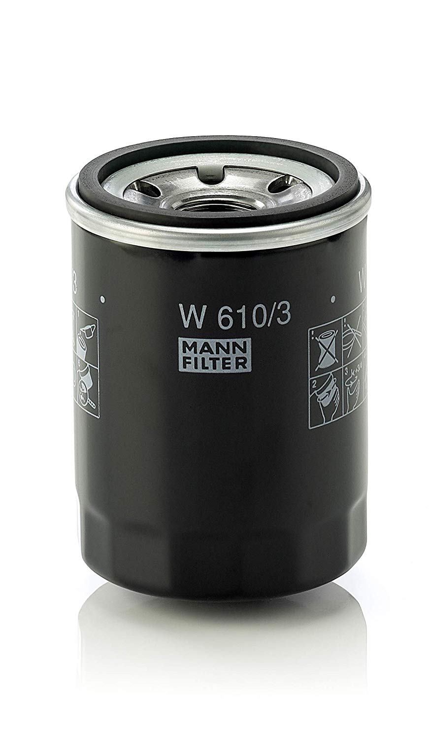 MANN-FILTER Oil filter OPEL,FORD,FIAT W 610/3 SMD360935,471Q1012950C,BYD483QA1017010 Engine oil filter VA30A4000103,VA30A4000105,1992239,SMD360935