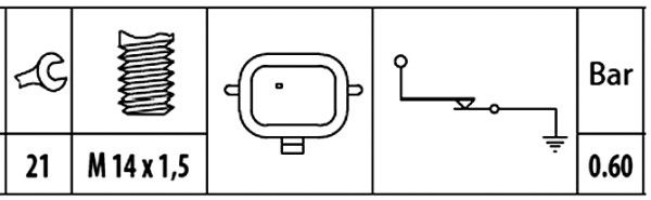 HELLA Oil Pressure Switch OPEL,RENAULT,NISSAN 6ZL 003 259-401 252402757R,8200359627,8200370505 Oil Pressure Sensor,Oil Pressure Sender 8200445564