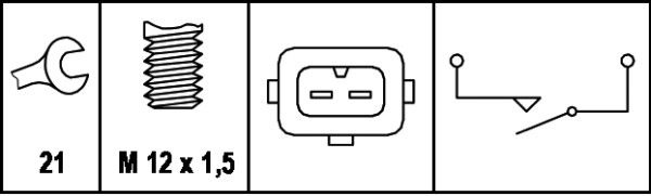 HELLA Switch, reverse light BMW,MINI,PORSCHE 6ZF 007 673-001 0396403,0409754,1221706  1434584,23140396403,23140409754,23141221706,23141434584,7506637