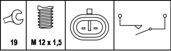 HELLA Switch, reverse light OPEL,FIAT,MINI 6ZF 007 671-001 ACX4339930,71739582,71740080 23117527716,7527716,21019137,30560707,88893293,90245033