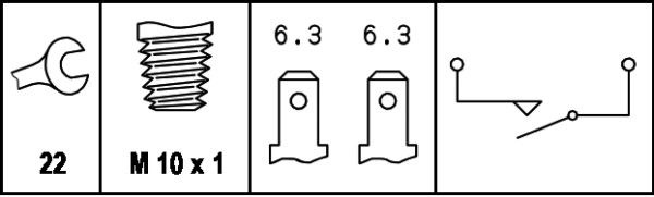 HELLA Brake Light Switch VW,AUDI,SKODA 6DL 003 262-001 3219314500,LA321931450,1229004  4195266A,113945515H,45000799,00826027,7712028,11002510,52018500