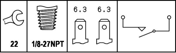 HELLA Brake Light Switch FORD,FIAT,MG 6DF 007 669-001 1050045200,105004520000,1050045200000  10500452000000,31331116,4165210,631331116,31331116,560775