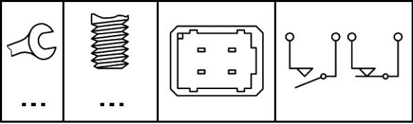 HELLA Brake Light Switch OPEL,RENAULT,NISSAN 6DD 008 622-371 9112452,93852863,2532000QAA MR977584,2532000QAA,4404452,4415882,9112452,9385286,4404452
