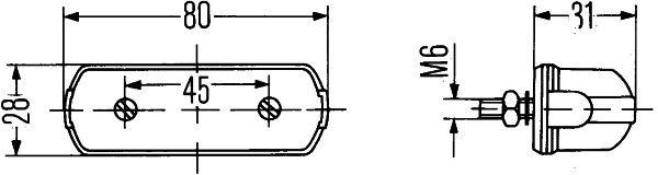 HELLA Number Plate Light VW,JOHN DEERE,FENDT 2KA 001 389-101 02508208,34151100,45085500 Licence Plate Light 72380704,X830180040,114047685,7700120