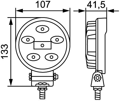 HELLA Worklight 1G0 357 108-012 HELLAValueFitR900LED