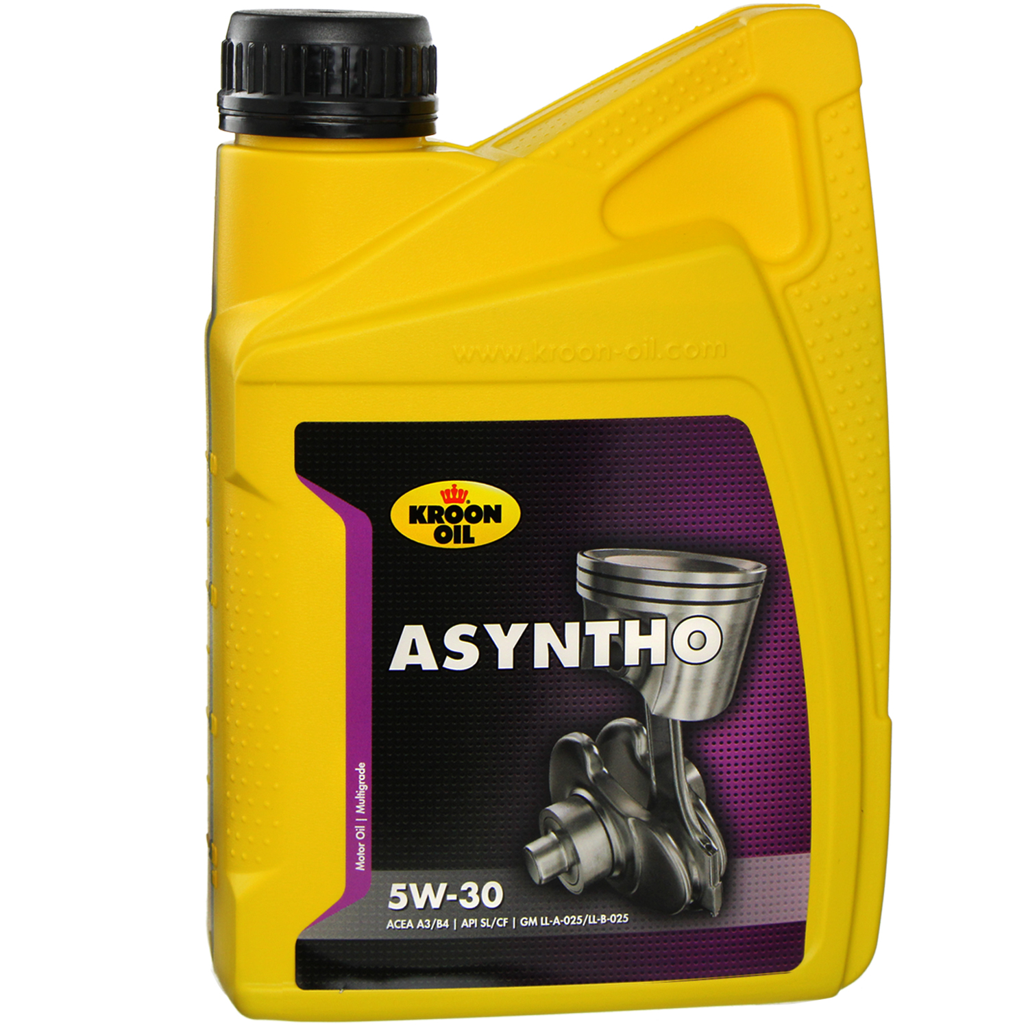 CARPOINT Kroon-Oil Asyntho 5W-30 Motoröl 1 Liter – Synthetisch, Kraftstoffsparend, Langzeitschutz