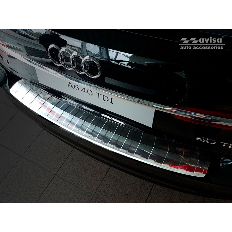 Avisa Rostfritt Stål Bakre Stotfångare Beskyddare Audi A6 Avant 2018 39Ribs39