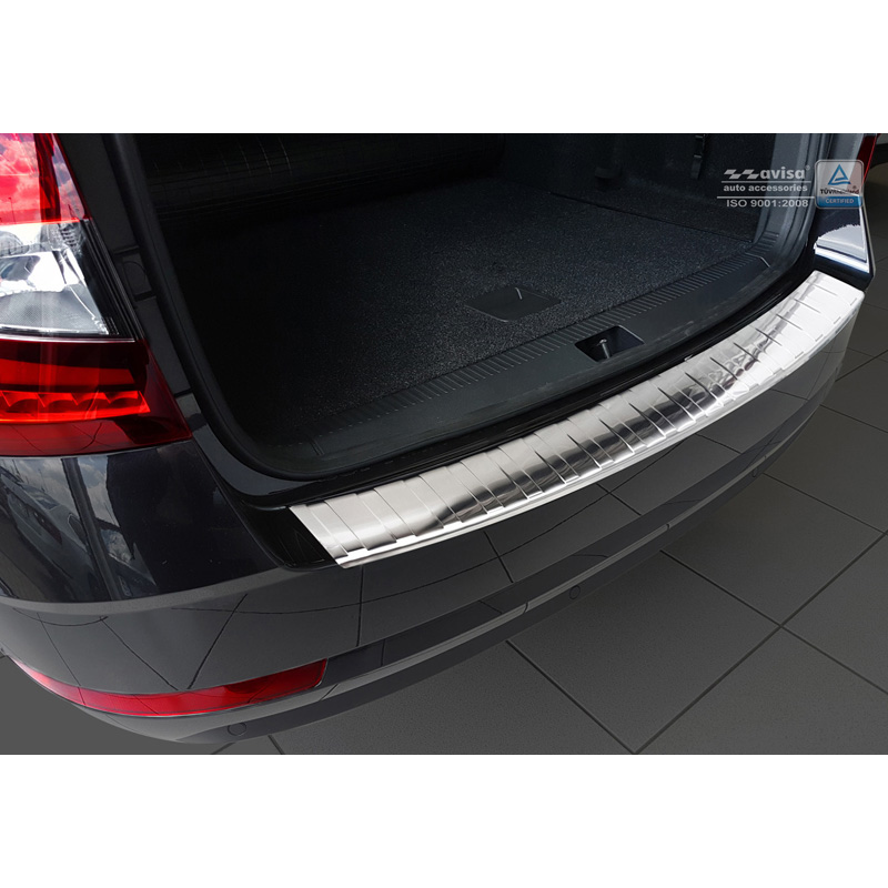 Avisa Rostfritt Stål Skyddsskydd Bak Skoda Octavia Kombi Facelift 2017 39Ribs39
