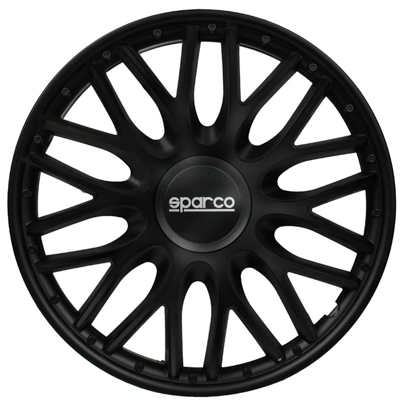 4-Piece Sparco Hubcaps Roma 13-inch black