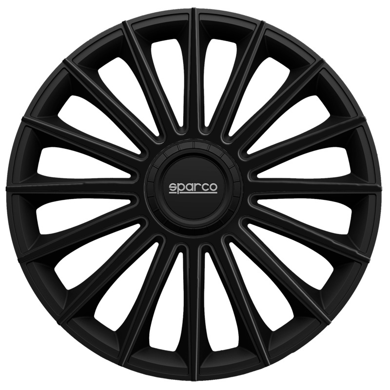 4-Piece Sparco Hubcaps Treviso 14-inch black