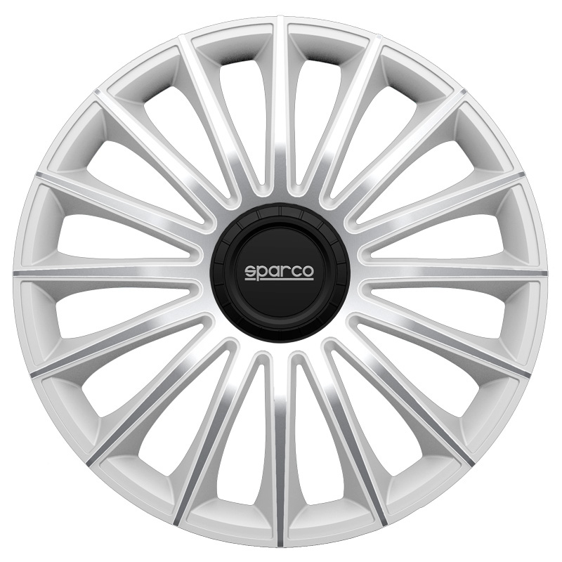 4-Piece Sparco Hubcaps Treviso 16-inch silver