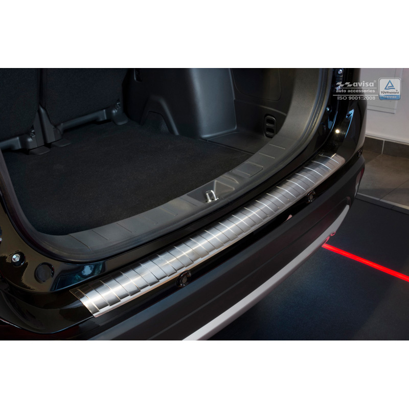 Avisa Rostfritt Stål Bakre Stotfångarskydd Mitsubishi Outlander Facelift 2015 39Ribs39 Med Pdcfordjupning