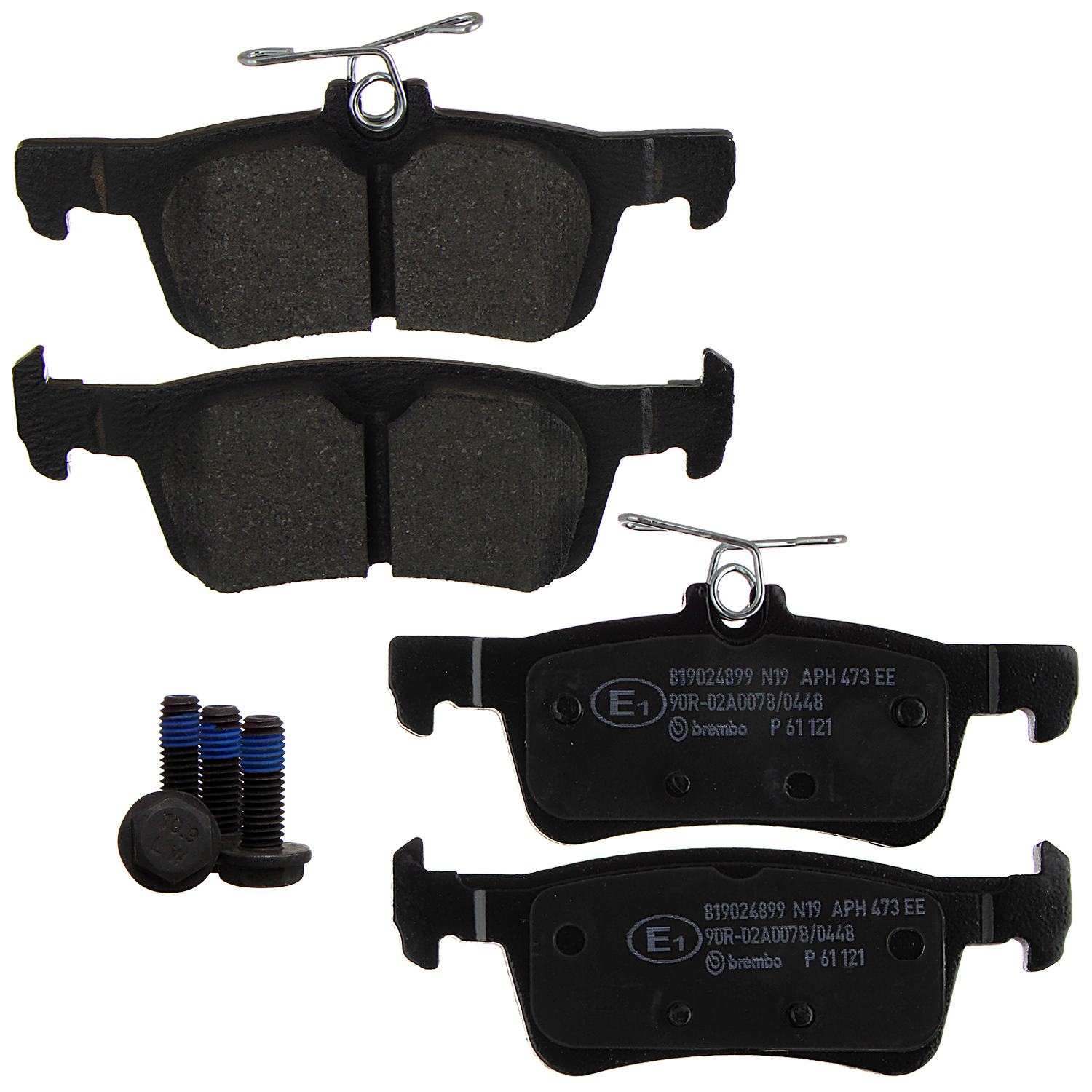 BREMBO Brake pad set PRIME LINE excl. wear warning contact P 61 121 Brake pads,Brake pad set, disc brake PEUGEOT,308 SW I (4E_, 4H_),308 SW II,308 II