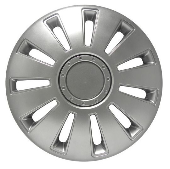 4-Piece Hubcaps Silverstone 15 Inch Silver