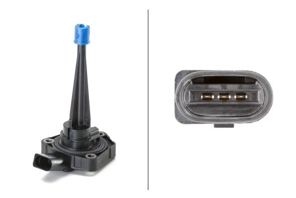 HELLA Sensors with seal 6PR 013 680-061 Sensor, engine oil level VW,AUDI,Multivan VI (SGF, SGM, SGN),Transporter VI Bus (SGB, SGG, SGJ)