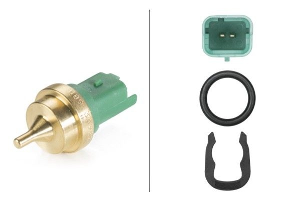 HELLA Sender Unit, coolant temperature with seal 6PT 009 309-221 PEUGEOT,CITROËN,MINI,206 Schrägheck (2A/C),206 CC (2D),207 (WA_, WC_),207 CC (WD_)