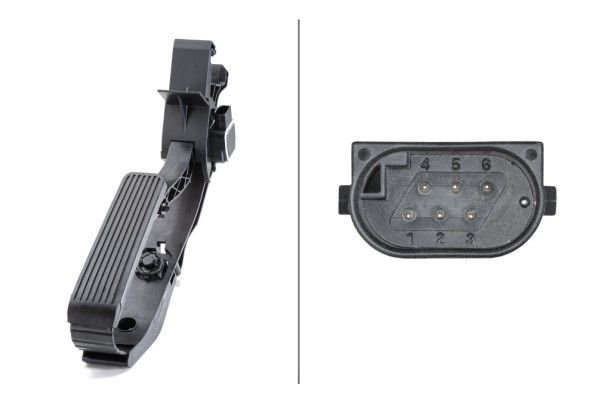 HELLA Sensors 6PV 010 946-481 Sensor, accelerator position MERCEDES-BENZ,E-Klasse Limousine (W211),C-Klasse Limousine (W203),E-Klasse T-modell (S211)