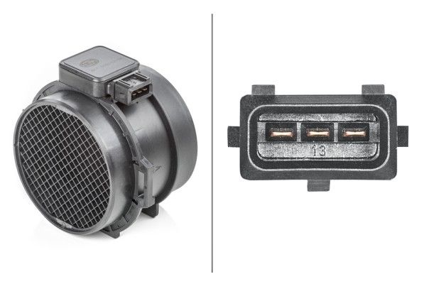 HELLA Mass air flow sensor 8ET 009 142-341 Air mass sensor,MAF sensor BMW,3 Limousine (E46),5 Limousine (E39),3 Touring (E46),3 Coupe (E46)