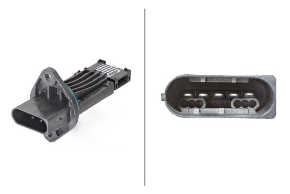HELLA Mass air flow sensor 8ET 358 095-111 Air mass sensor,MAF sensor MERCEDES-BENZ,C-Klasse Limousine (W203),C-Klasse T-modell (S203),M-Klasse (W163)