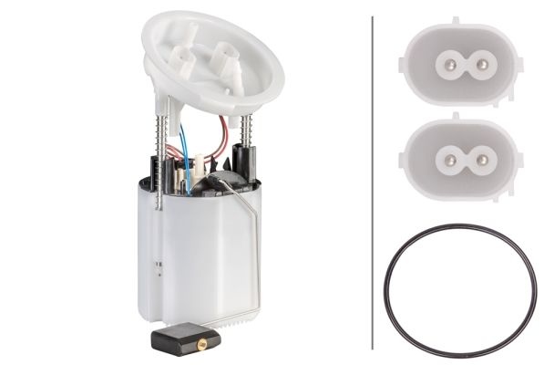 HELLA Fuel Feed Unit Electric 8TF 358 106-031  BMW,3 Touring (E91),3 Limousine (E90),1 Schrägheck (E87),3 Coupe (E92),X1 (E84),1 Schrägheck (E81)