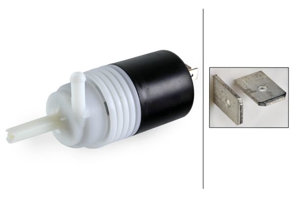 HELLA Windshield Washer Pump MERCEDES-BENZ,VOLVO 8TW 005 496-051 AP104256C1,5350661250,11066856 0801157000,89DB17K624BB,97CT17K624BA,90900232,F042770