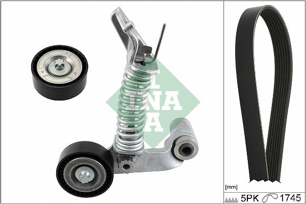 INA V-ribbed belt set Check alternator freewheel clutch & replace if necessary 529 0319 10 Serpentine belt kit,Auxiliary belt kit,A-Klasse (W176)