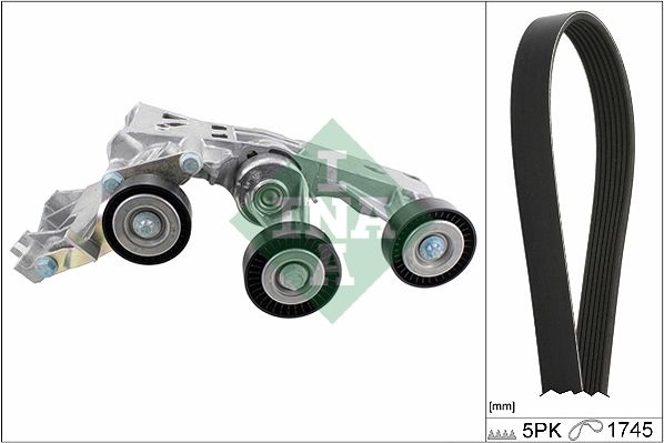 INA V-ribbed belt set MERCEDES-BENZ 529 0148 10 0009932096,0019933096,0019936996 0019937796,0029934896,0039937496,6402001870,6402002370,6402002670