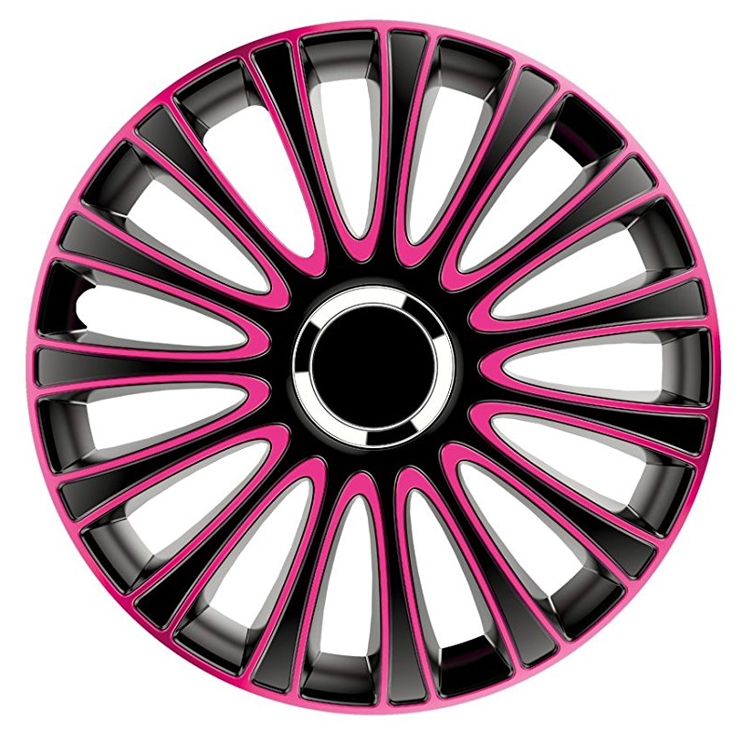 4piece Hubcaps LeMans 14inch black / pink Winparts.ie Hubcaps