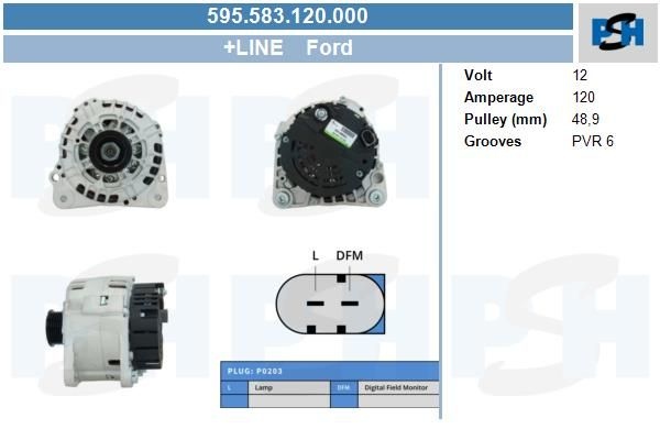 Alternator 595.583.120.000 PlusLine