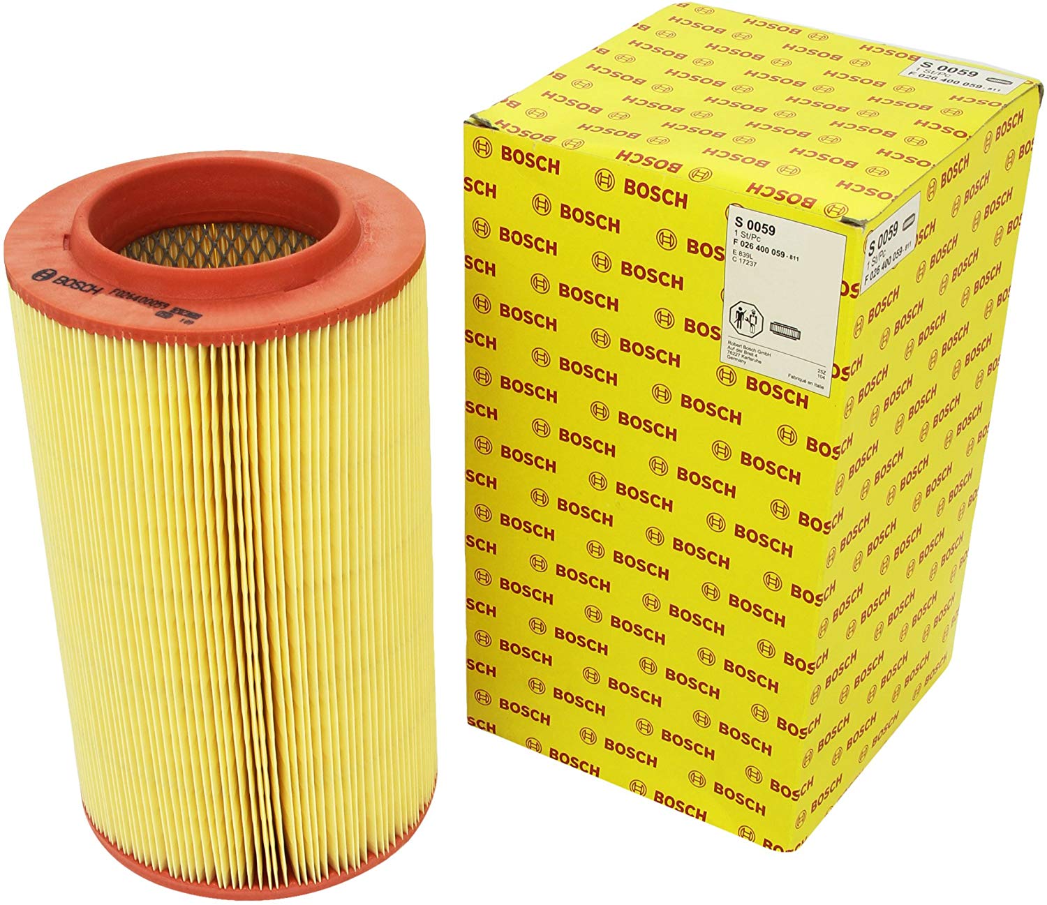 BOSCH Air filter OPEL,FIAT,PEUGEOT F 026 400 059 1444QV,1444SQ,1606402680 Engine air filter,Engine filter 1611158280,1349042080,1359643080,1399864080