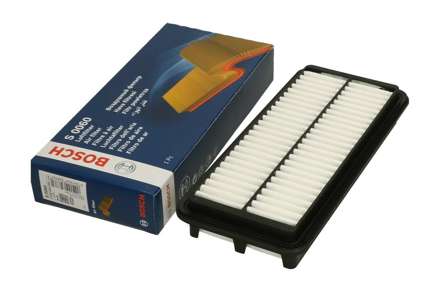 BOSCH Air filter Filter Insert F 026 400 060 Engine air filter,Engine filter KIA,Picanto (SA)