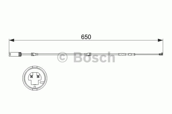 BOSCH Brake Pad Wear Sensor 1 987 473 513 Brake Wear Indicator,Brake Wear Sensor BMW,3 Touring (E91),3 Limousine (E90),1 Schrägheck (E87)