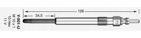 NGK Glow plug VW,AUDI,SKODA 4187 059963319,059963319A,059963319H Glow plugs,Glow plugs diesel,Diesel glow plugs,Heater plugs 059963319A,059963319A