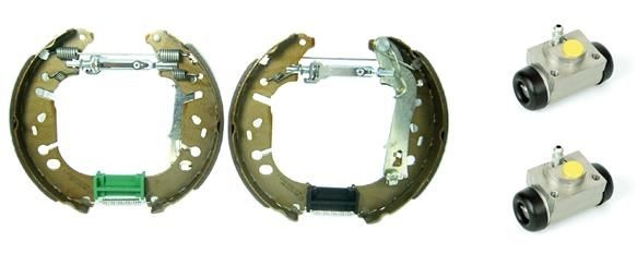 BREMBO Brake Set, drum brakes K 23 069  FIAT,PEUGEOT,GRANDE PUNTO (199),PUNTO EVO (199),PUNTO (199),QUBO (225),Idea (350_),FIORINO Kasten/Kombi (225)