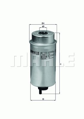 MAHLE ORIGINAL Fuel Filter FORD,LTI,LDV KC 116 2289130,1709059,1712933  1712934,2C119176AA,2C119176AB,2C119176BA,2C119176BB,4032667,4138957,4352681