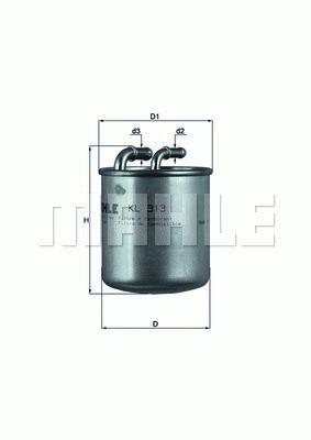 MAHLE ORIGINAL Fuel Filter MERCEDES-BENZ,MITSUBISHI,SMART KL 313 0000071775178,00K05137365AA,05137365AA 05174056AA,05175598AA,5137365AA,5174056AA