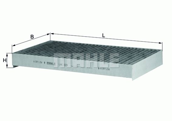 MAHLE ORIGINAL Pollen filter Activated Carbon Filter LAK 229 Filter, interior air,Cabin filter MERCEDES-BENZ,VITO Bus (W639),VIANO (W639)
