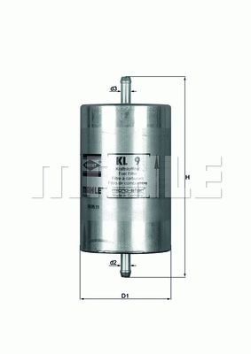 MAHLE ORIGINAL Fuel Filter VW,BMW,RENAULT KL 9 60577440,1268231,1270038  13321268231,13321270038,13329063165,9063165,156713,156778,9153580680,91535807