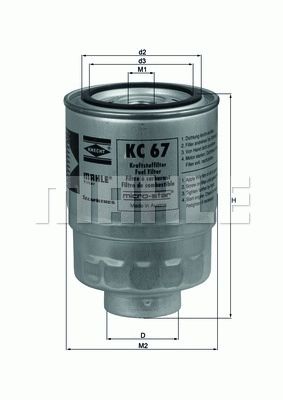 MAHLE ORIGINAL Fuel Filter FORD,NISSAN,LTI KC 67 190684,1112654,1952956 1960482,EFG901,YL4J9155BA,78716128,164003S30A,1640057J01,164005M311,74700013