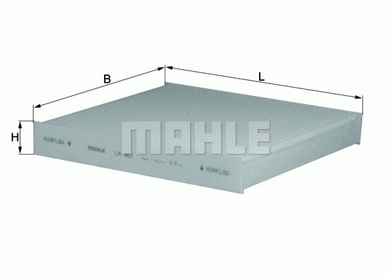 MAHLE ORIGINAL Pollen filter Particulate Filter LA 462 Filter, interior air,Cabin filter FIAT,HONDA,Series 600,Jazz II Schrägheck (GD_, GE3, GE2)
