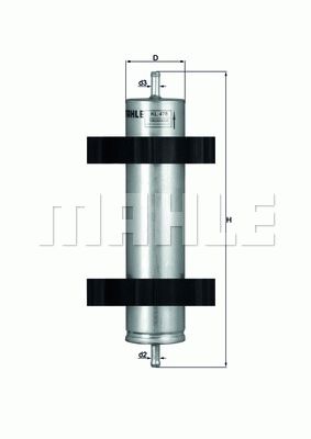 MAHLE ORIGINAL Fuel Filter In-Line Filter KL 478 BMW,3 Touring (E91),3 Limousine (E46),3 Touring (E46),3 Coupe (E46),3 Cabrio (E46),3 Compact (E46)