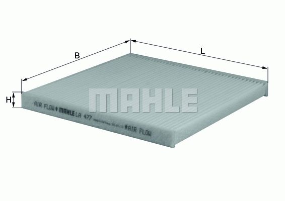 MAHLE ORIGINAL Pollen filter Particulate Filter LA 477 Filter, interior air,Cabin filter HYUNDAI,TOYOTA,MAZDA,i30 Coupe,Yaris Schrägheck (_P9_)