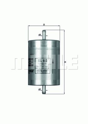 MAHLE ORIGINAL Fuel Filter VW,MERCEDES-BENZ,SSANGYONG KL 65 2D0201051,2D0201051,AK11HO  AK11X1,78728263,0024772601,0024772701,0024772801,A0024772601