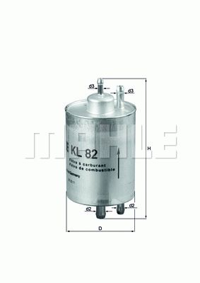 MAHLE ORIGINAL Fuel Filter MERCEDES-BENZ,CHRYSLER,PUCH KL 82 00K05097053AA,05097052AA,5097052AA  5097053AA,K05097052AA,AK10X1,AK11KJDL,79821315