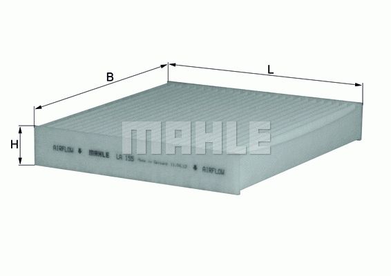 MAHLE ORIGINAL Pollen filter VW,AUDI,MERCEDES-BENZ LA 155 08975B4000,08975B4000100,08975K2000 08975K2003100,08975K9000,0000071773189,0006001073269