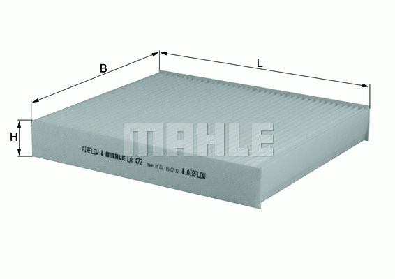 MAHLE ORIGINAL Pollen filter VW,AUDI,MERCEDES-BENZ LA 472 13503677,13271191,13503675 13503677,13271121,13271190,13271191,13503675,13503677,52094314