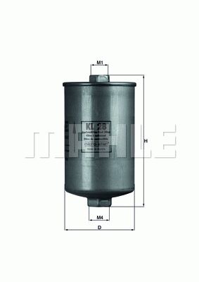 MAHLE ORIGINAL Fuel Filter VW,AUDI,SEAT KL 28 443133511,447133511,4A0133511  811133511,811133511B,857133511,443133511,447133511,4A0133511,811133511