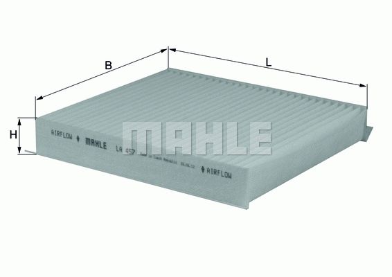 MAHLE ORIGINAL Pollen filter OPEL,FIAT,PEUGEOT LA 457 647962,647963,6479E0 77364561,1808029,95514195,95514195,70511154,1808029,95514195,647962,647963