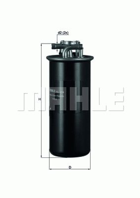 MAHLE ORIGINAL Fuel Filter AUDI KL 454 4F0127435,4F0127435A,4F0127435 4F0127435A,76831465,4F0127435,4F0127435A,4F0127435,4F0127435A
